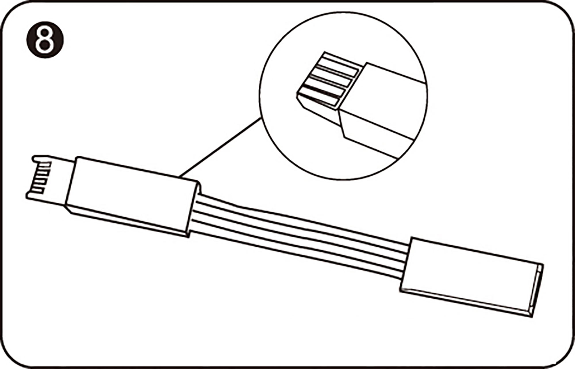 10016  Axis Connecting Cable Multi-Colour